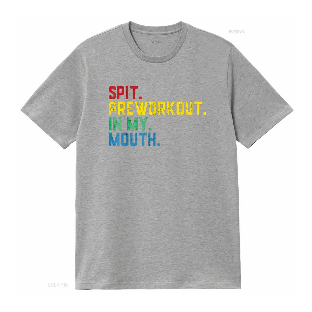 Футболка Spit Preworkout In My Mouth винтажная стираная мужская повседневная с принтом унисекс дизайнерская одежда универсальная эластичная дышащая