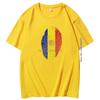Summer T Shirt For Men Andorra Fingerprint Flag Breathable Printing Graphic T Shirts Cotton Short Sleeve Tshirt Mens Clothing