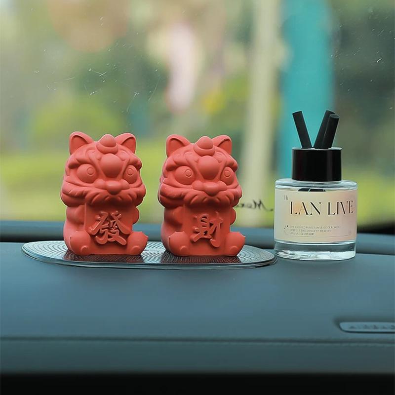 3D Форма для силиконового мусса в виде льва удачи, 3D формы для выпечки, десерт, ресторан, форма для кубиков льда, китайский стиль, цементные формы для свечей