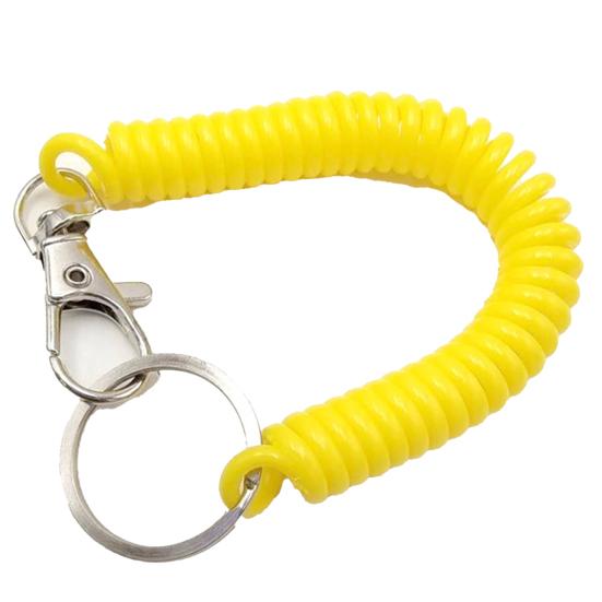 Брелок с защитой от потери, выдвижной, противопадающий, эластичный, с кольцом для ключей, противоугонные ключи, рыболовные инструменты, пружинный страховочный трос, товары для отдыха на природе