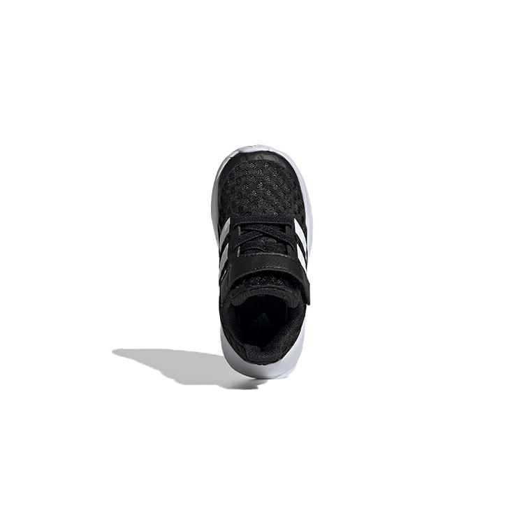 adidas Rapidarun Elite Амортизация Устойчивость к истиранию Дышащие Низкие Детские Кроссовки Черно-Белые Младенцы и Малыши EF9277