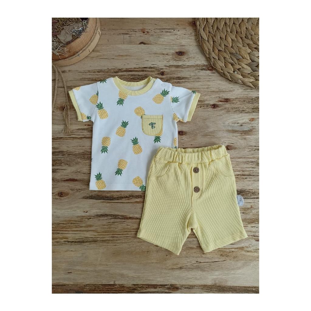 Летний комплект одежды для маленьких мальчиков, комплект из 2 подарочных нижних шорт для новорожденных, комплект одежды для малышей с короткими рукавами