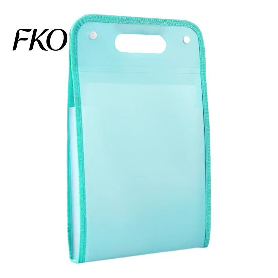Large Capacity File Folder Translucent Vertical Expanding Organizer with 13 Pockets, Accordion Folders Reinforced Handle Labels, A4 Letter Size