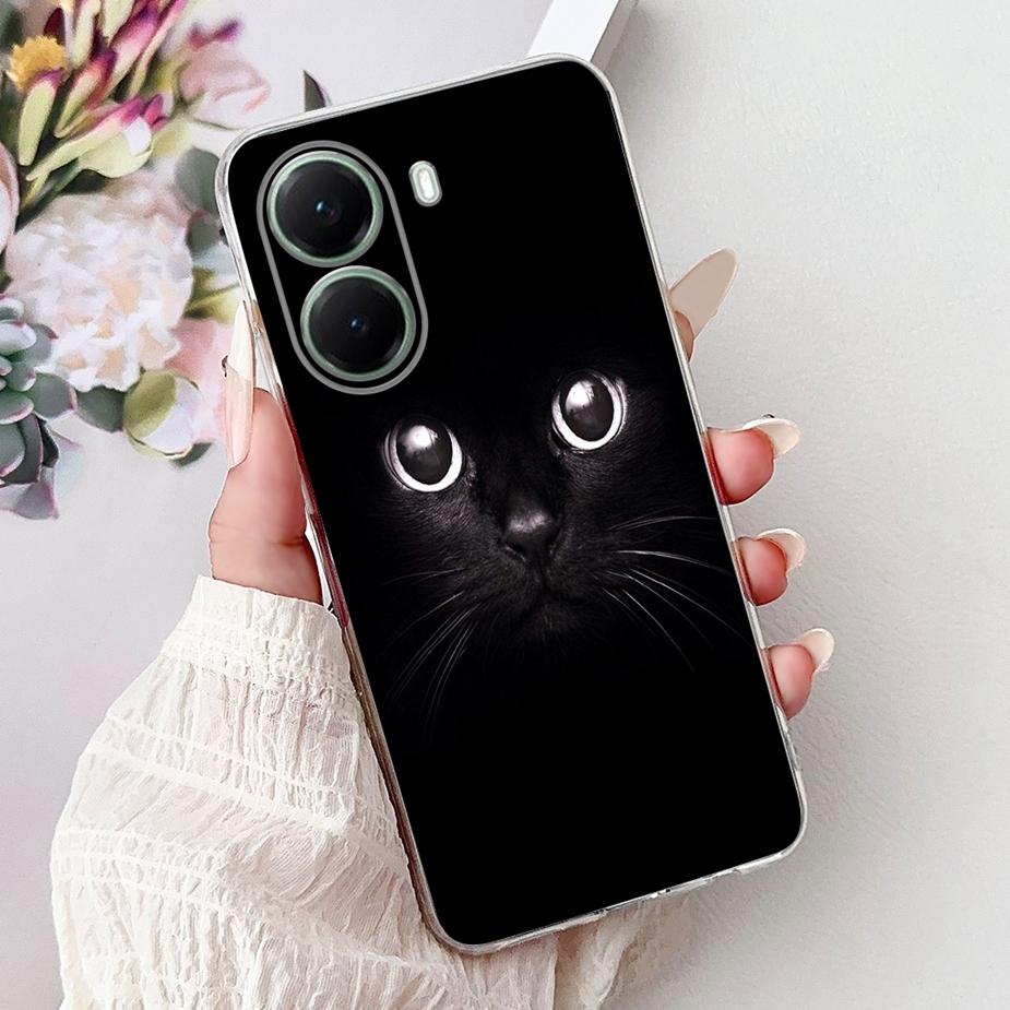 Чехол для Xiaomi Poco X7 Pro 5G Стильный окрашенный чехол Прозрачный силиконовый чехол для телефона Для Xiaomi Poco X7 PocoX7 Pro X7Pro 5G Мягкий чехол