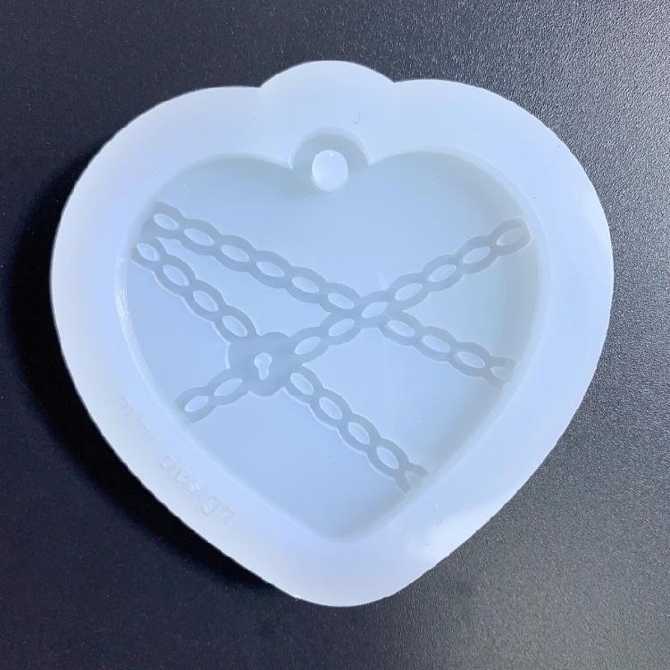 Heart Silicone Resin Mold for Keychain Jewelry Making,DIY Pendant Charms Mold