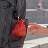 Simulated Trash Bag Toy Garbage Shaker Pendant Lightweight Portable Ornament with Buckle Fun Keyring 3D Printed Creative Novelty Keychain