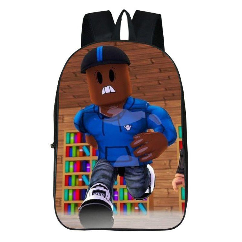 Школьный рюкзак Roblox для детей с большой вместимостью и прочным полиэстеровым материалом