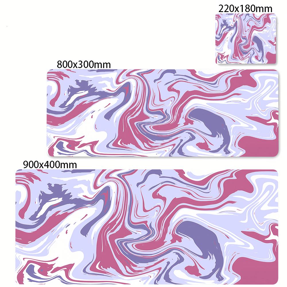 Colorful Liquid Marble Extended Mouse Pad Waterproof Antislip Nonslip Desk Mat