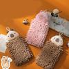 Wall-Mounted Capybara Hanging Hand Towels Thickened Soft Chenille Hand Towels Absorbent Reusable Kitchen Microfiber Towels