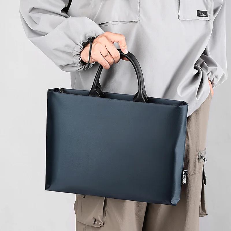 Водонепроницаемая деловая сумка-портфель для ноутбука из Оксфорда для мужчин, легкая сумка-мессенджер