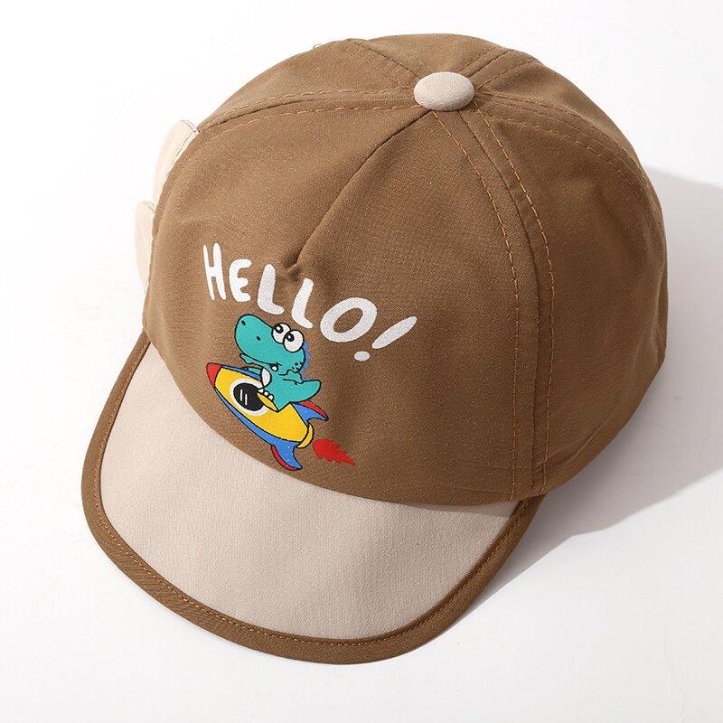 Cartoon Super Cute Dinosaur Baseball Cap For Children Sunscreen Baseball Cap For Boys And Girls Lightweight Sun Hat For Kids.