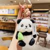 Original plush panda doll keychain cute cartoon simulation panda girl bag pendant small gift3 pcs MOQ, mix styles