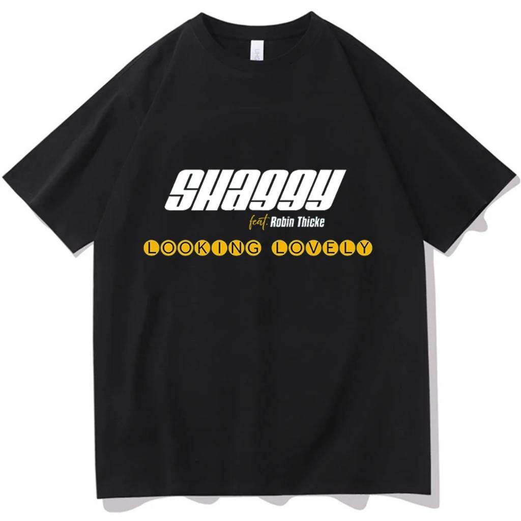 Robin Thicke Shaggy Looking Lovely Merch T-shirts Men Women Summer Cotton Clothing Casual Fashion Round Neck Short Sleeved Tee