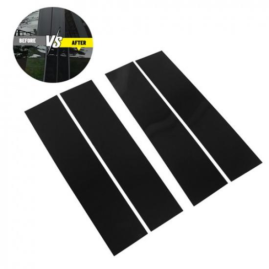 4PCS Pillar Post Trims Door Window Black For 2015- F-150 Ford Cab/Crew Super