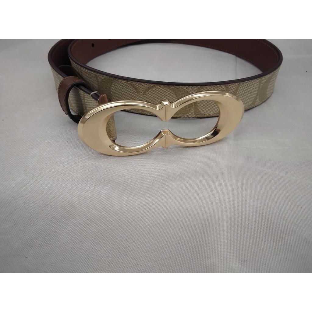 Used COACH Women's all-over pattern belt COACH all-over pattern belt CA516
