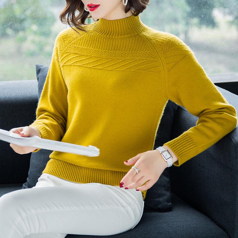 Женский однотонный вязаный свитер, пуловеры, весна-осень, повседневные теплые женские полуголые женские элегантные