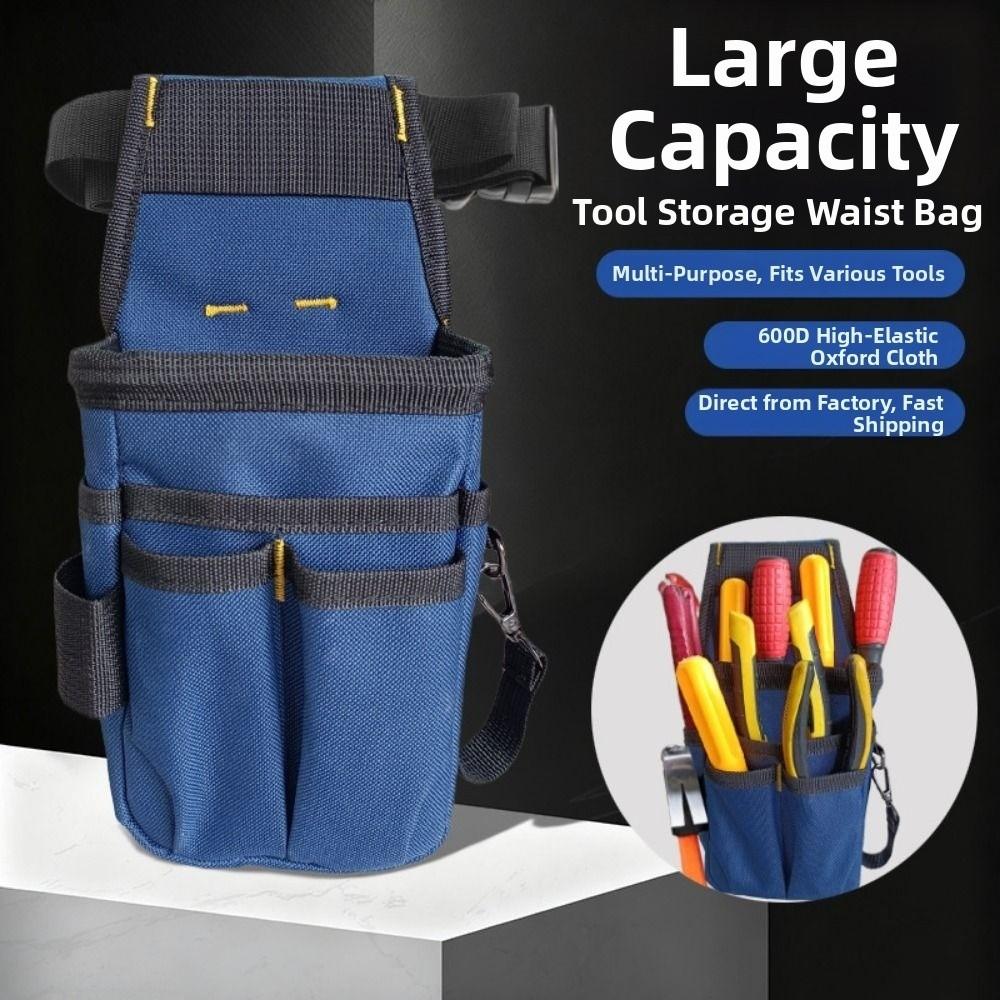 Multi-layer Electrician Tool Bag Adjustable Hardware Tool Pouch Waist Belt Pouch  Carpenter