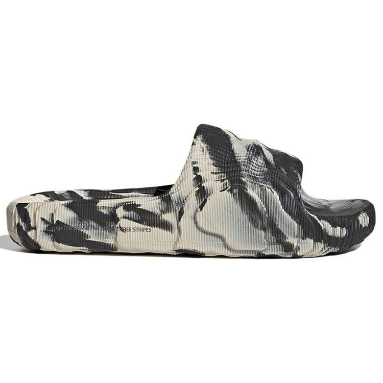 adidas Кроссовки унисекс Adilette 22 Slides Carbon Aluminium Серые GX6947