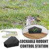 Mouse Bait Station with Key Weather-proof Reusable Keep Children Pets Safe