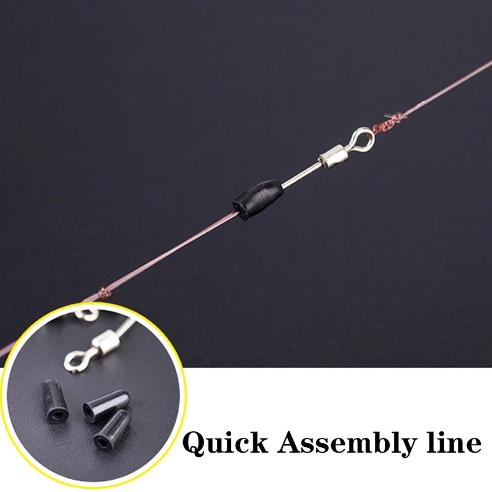 Fast Link Fishing Swivels Solid Rings Rolling Fast Connector Fishing Hook Bearing Swivel