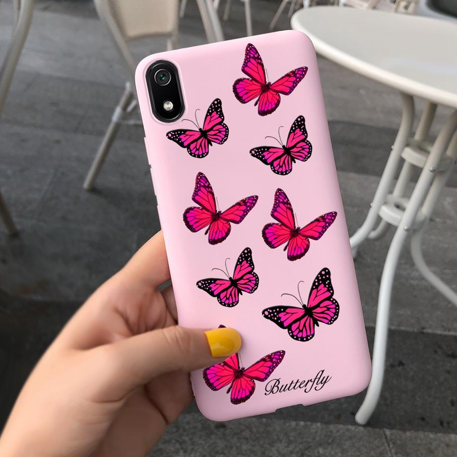 For Xiaomi Redmi Note 7 Case Redmi 7 7A Soft Silicoen Love Heart Flowers Back Cover Phone Case On Redmi 7A Note7 Redmi7 Bumper