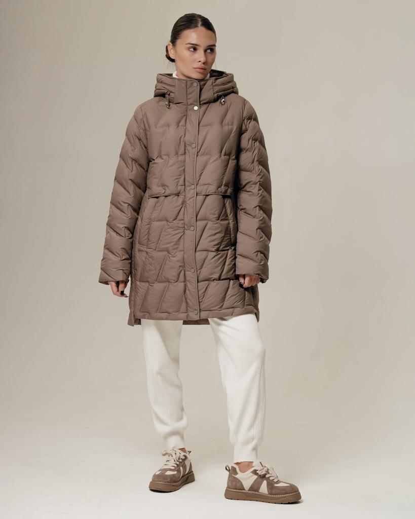 Куртка длинная женская SNOW OWL 241091 L капучино