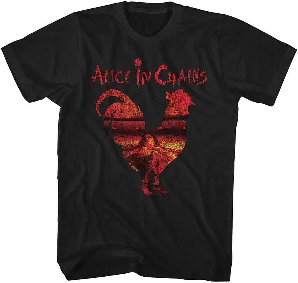 Классическая музыка 90-х Alice in Chains Black Dirt Album Футболка Мужская Женская Хлопковая Футболка с Коротким Рукавом Летние Винтажные Топы Одежда