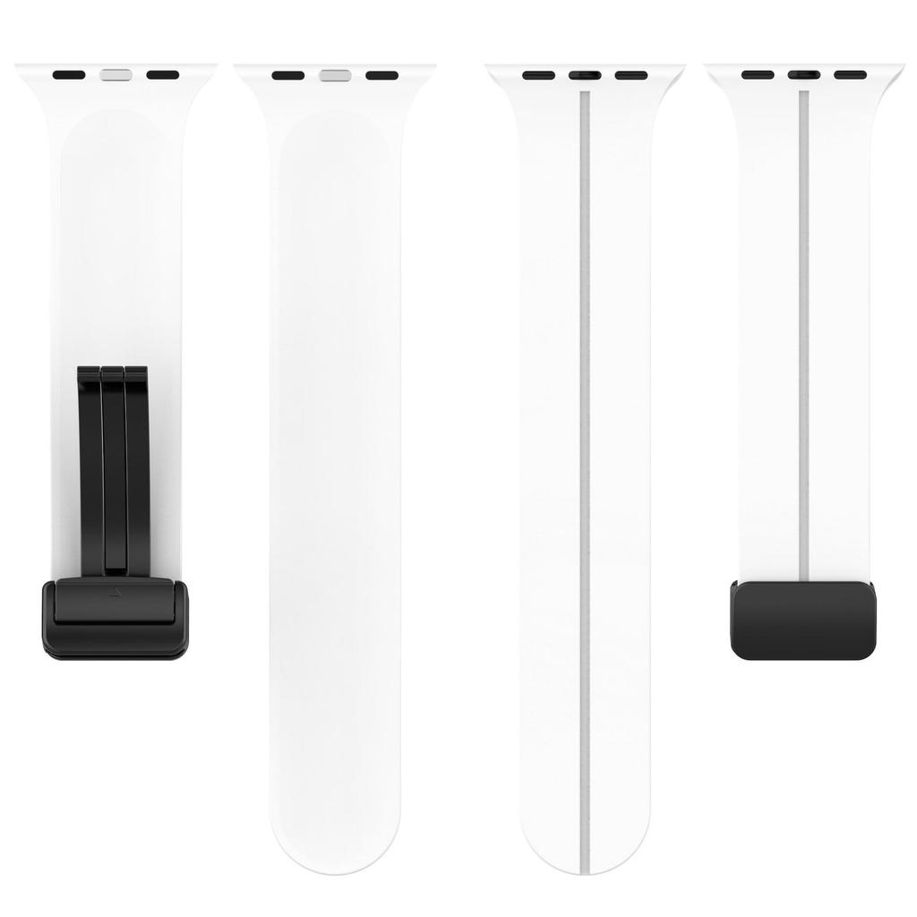 Силиконовый магнитный ремешок для Apple Watch SE - Однотонный ремешок с откидной застежкой