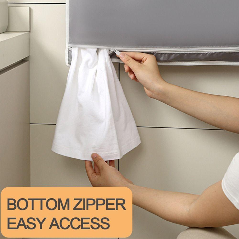 Wall Mounted Clothing Organizer Bag Hanging Hanging Laundry Basket Home Organization