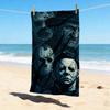 Horror Icons Stylish Digital Printing Beach Towel Quickdrying Absorbent Blanket For Beach Pool Gym Travel Christmas Gift C92248