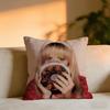 Sabrina Carpenter Album Cushion Cover Cozy Velvet Throw PillowSoft Warm Cushion For Sofa  Bed