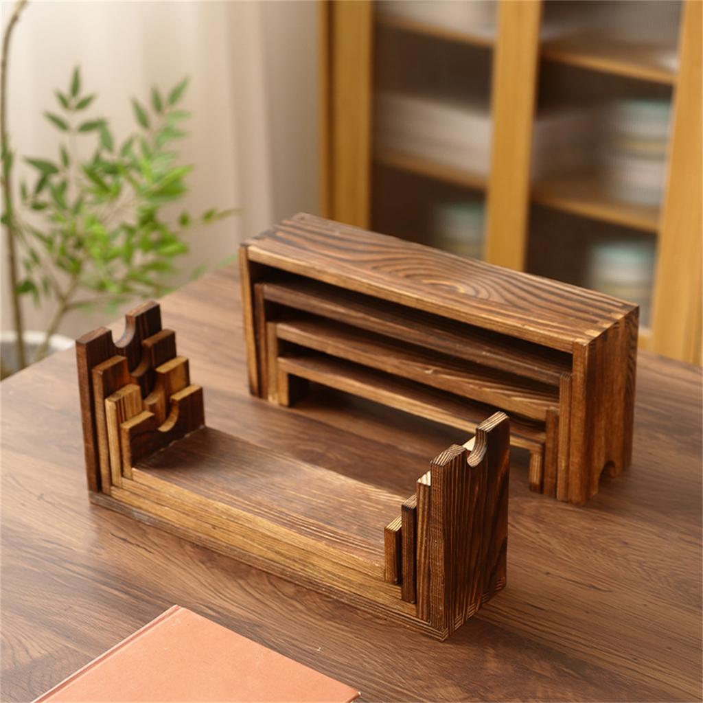 Stackable Wooden Cupcake Stand,  Decoration Wooden Dessert Table Display Stand, Exhibition Booth Display Items, Party Food Display Riser