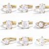 ATTA Classic Jewellery Silver 925 Rings With Special Design Pearl Wedding & Party Ring for Women 18K Gold Plated Silver Jewelry
