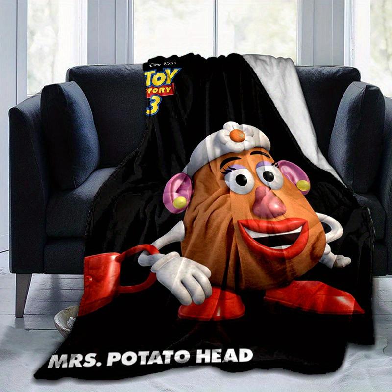 1pc, Mrs. Potato Head Story Blanket Soft & Cozy Throw for Home Decor, Couch Cover, Outdoor Use, Travel, Camping, Car, Beach, Office Nap