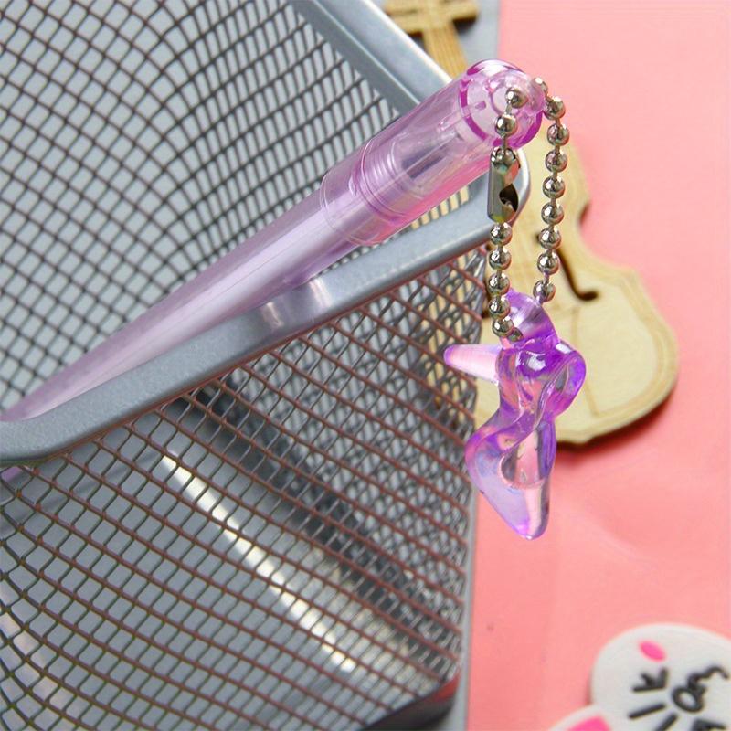 10 шт. 0,5 мм высококачественная имитация кристаллов в стиле туфель на высоком каблуке, подвеска-ручка, симпатичная канцелярская подвеска, гелевая ручка, креативная ручка на водной основе для девочек