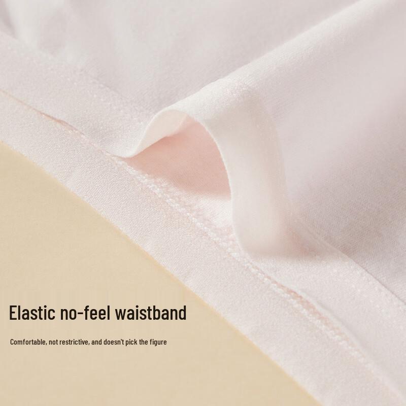 FENTENGCARE Women's 7A Antibacterial Seamless Mid-Rise Cotton Briefs