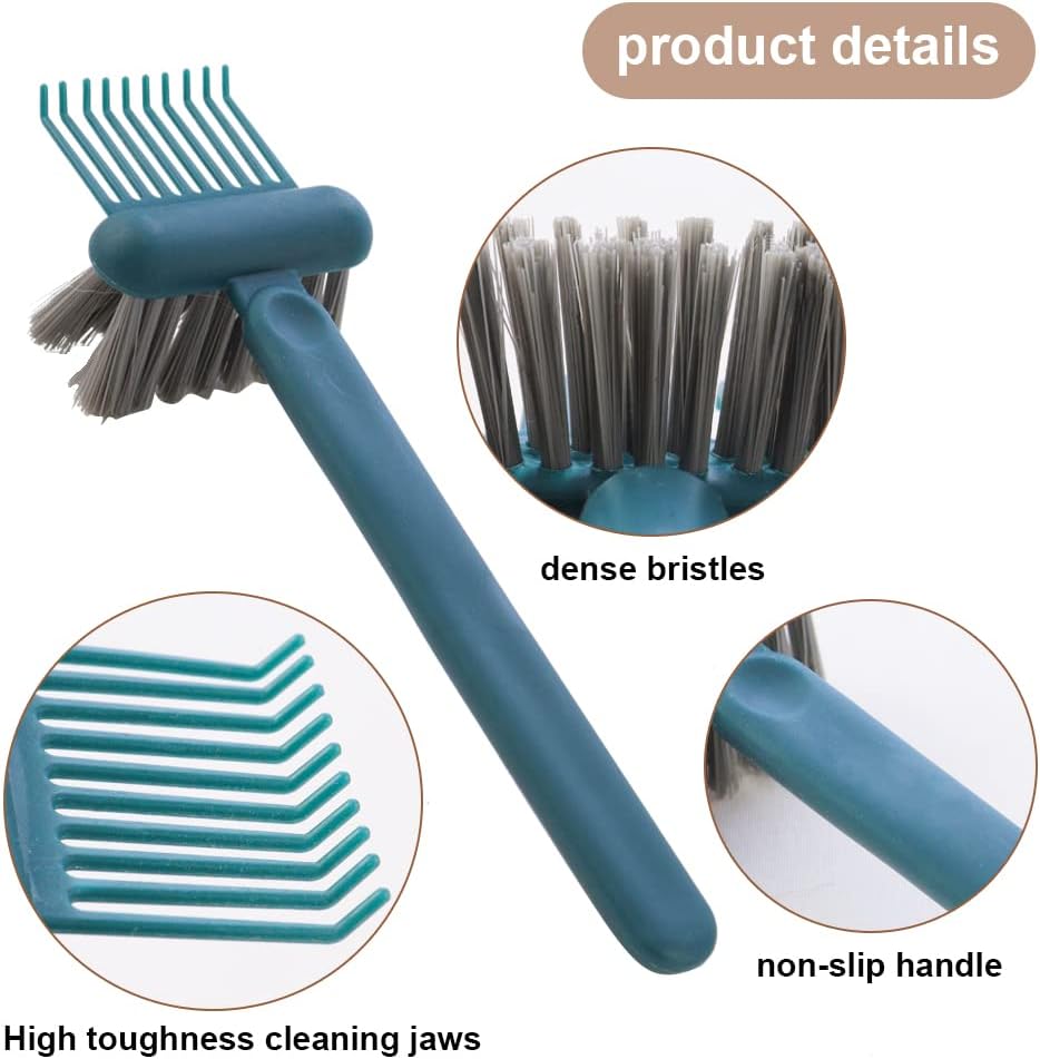 1/2 Pcs Hair Brush Cleaning Tool 2-In-1 Comb Cleaning Brush Comb Cleaner Brush Mini Remover Removing Dust Cleaning Supplies