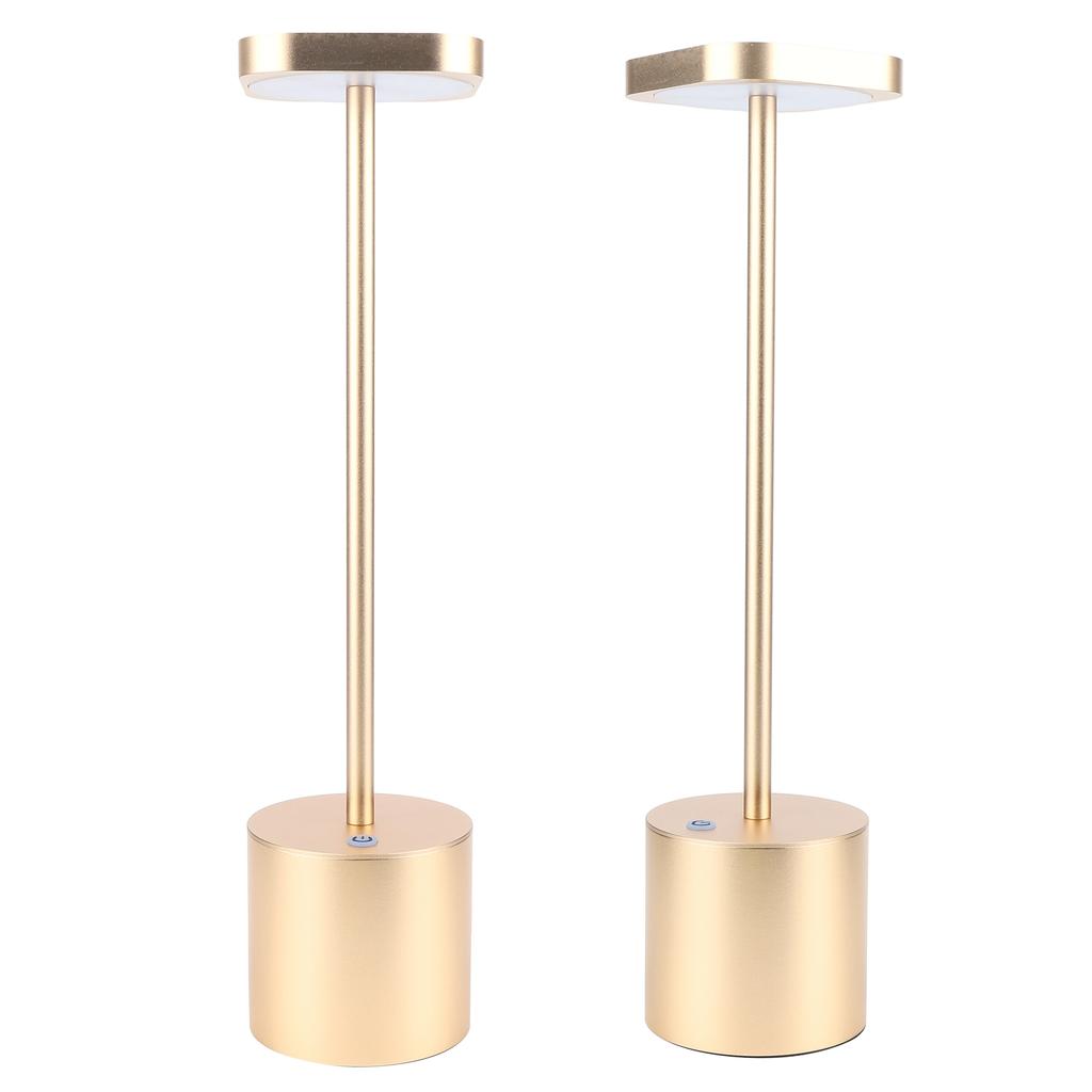 USB Rechargeable LED Bar Table Lamps Portable Desk Lamp for Bedside Dining Room Home DecorGold
