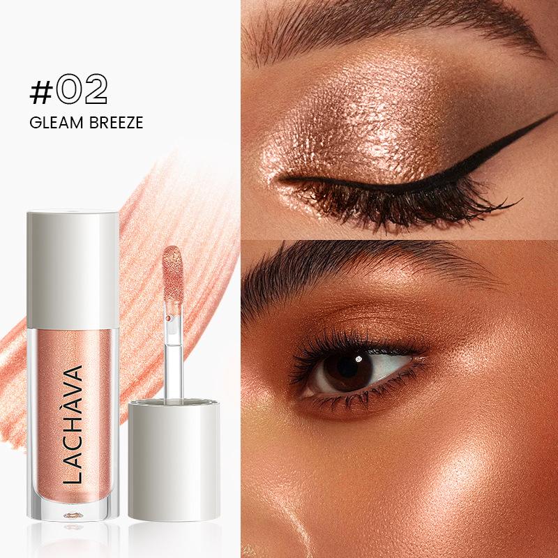 Многофункциональный увлажняющий жидкий хайлайтер Жидкие румяна Тени для век Блеск для губ Осветляет губы и щеки Многофункциональный жидкий контуринг