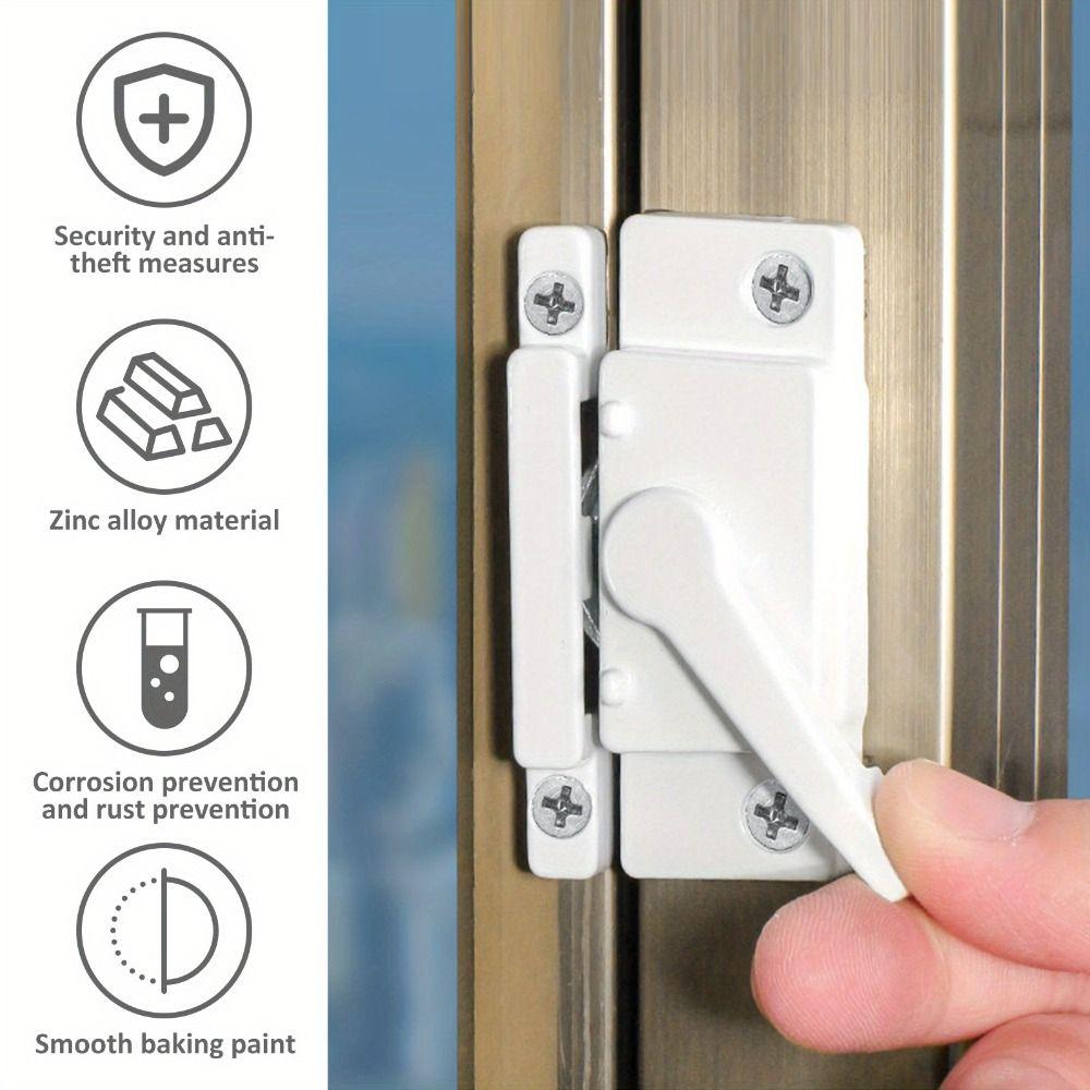Anti-Theft Window Sash Locks Zinc Zinc Zinc Alloy Crescent Lock Window Lock Buckle Child Safety Protection