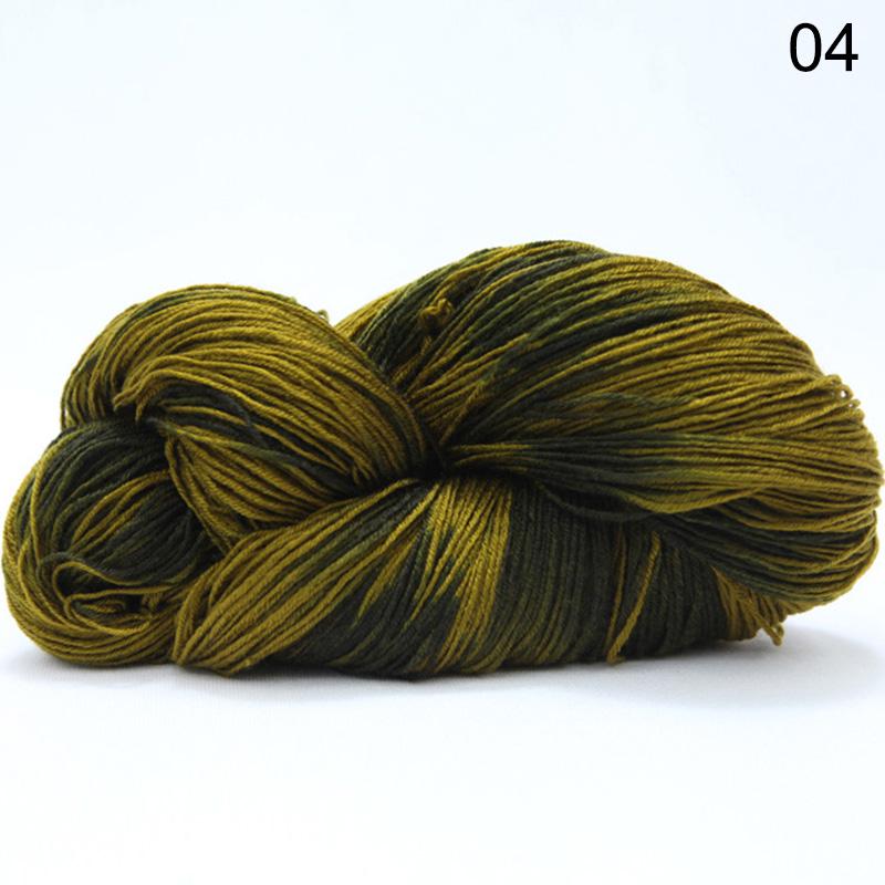 1Roll DIY Yarn Multicolor Knitting Wool Hand Crocheted Cotton Wool Yarn Baby Scarf Soft Warm