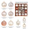 44-Piece Christmas Tree Decoration Set: 6cm Colorful PVC Hanging Balls