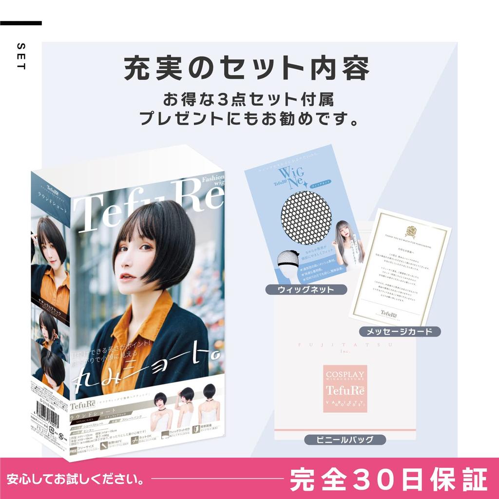 TefuRe Wig Short Bob Wig Small Face Wig D-3079LATTE