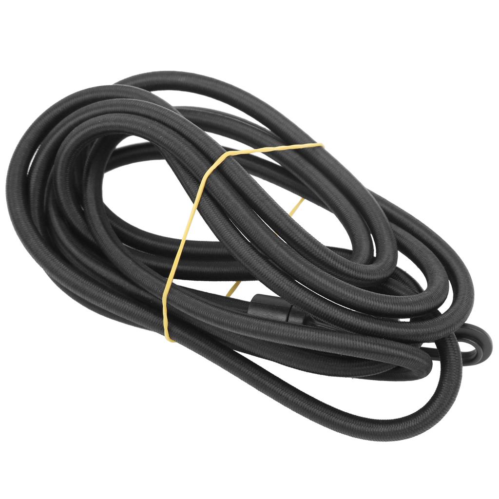 Kayak Elastic Rope Latex Canoe Bungee Cord Lightweight Boat Accessory with Hooks 6mm X 2.5m