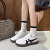 Обувь Dexun женская, новая весна и осень 2025 года, дышащая обувь Forrest Gump, универсальные маленькие белые туфли с юбками, повседневная спортивная обувь для сноуборда