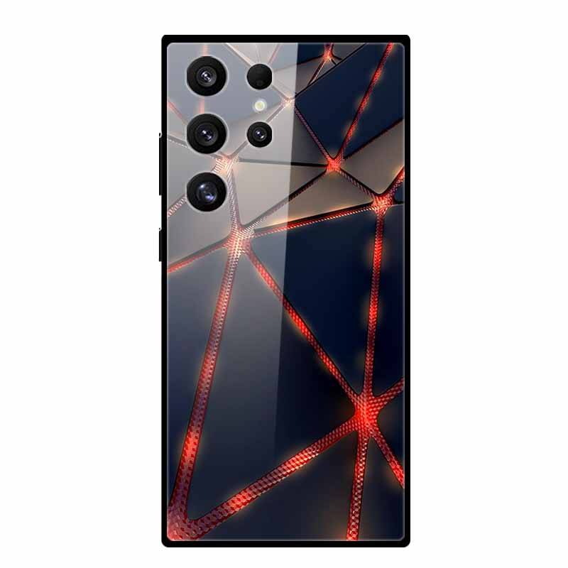 Чехол для Samsung Galaxy S25 Ultra S25Plus Роскошный Закаленное Стекло Жесткая Задняя Крышка для Galaxy S24Ultra 5G Чехлы для Телефона Fundas S 25