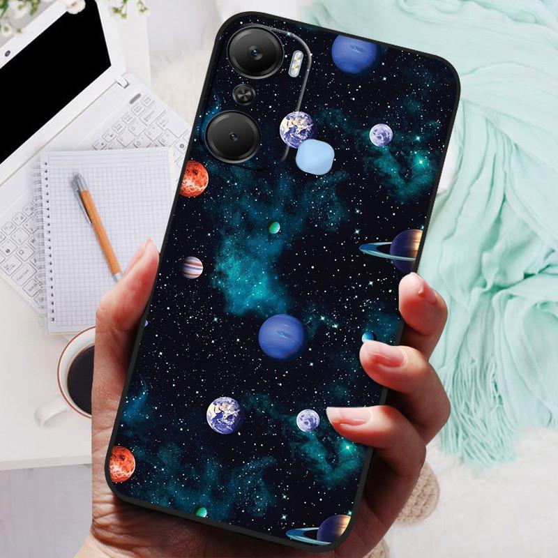 Для чехла Infinix Hot 12 Pro Черная крышка Лев Волк Силиконовые Мягкие Задние Чехлы Для Infinix Hot 12i Hot12 Pro / Hot 20 5G Чехол-накладка
