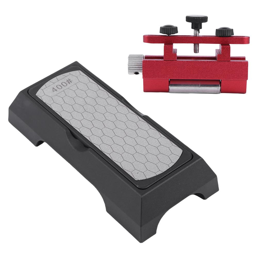 Набор держателей для заточки лезвий Двусторонняя алмазная заточная пластина 400/1000 грит Набор кронштейнов для заточки ножей для рубанка стамески
