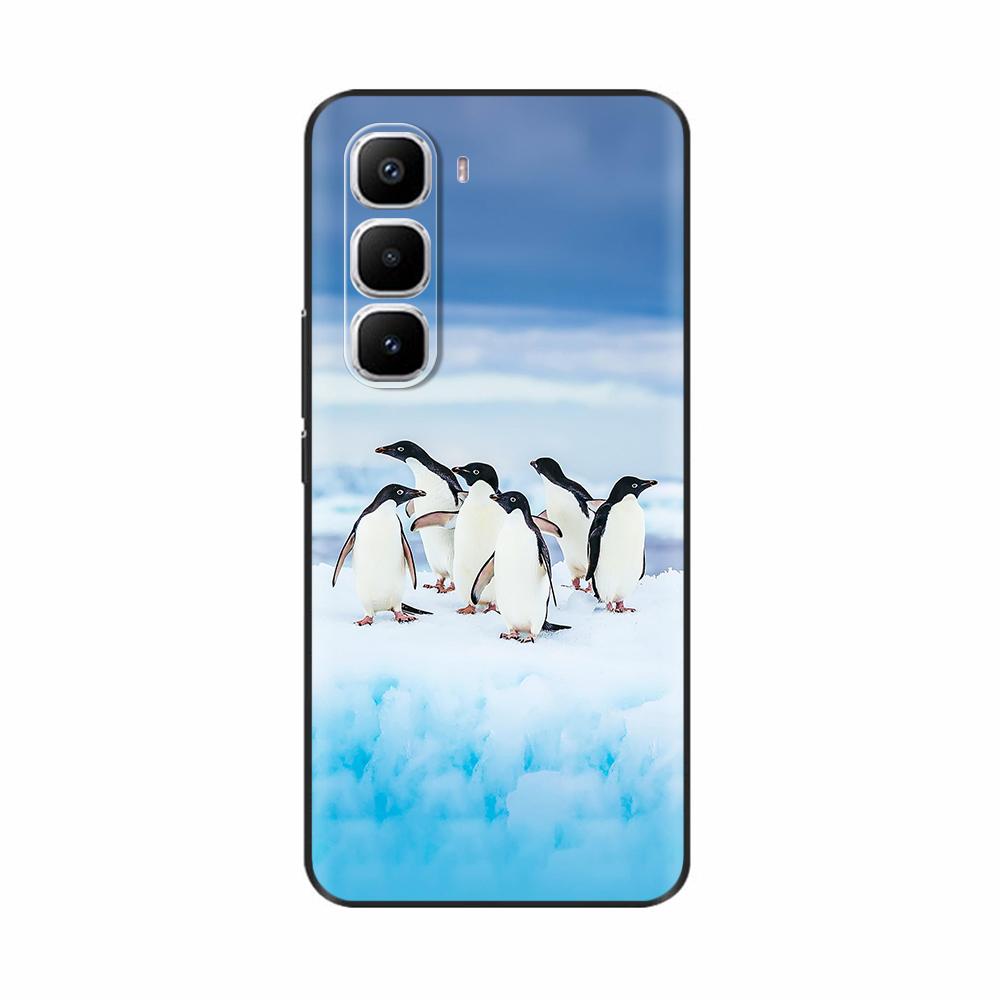 Чехол для Infinix Hot 60 Pro Plus Силиконовый Милый Кот Панда Модный Цветок Любовь Расписной Чехол для Телефона Для Infinix Hot 60 Pro Hot60 Pro