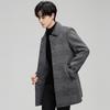 Мужское полупальто 2-в-1 из пуха и двухсторонней шерсти FAPAI